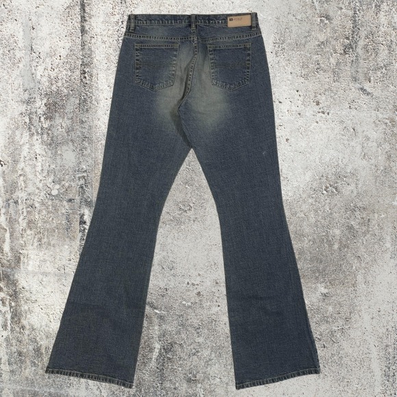 Vintage Buffalo David Bitton Flare Jeans Womens 32 Fade Wash Denim Y2K Mid Rise - Picture 2 of 8